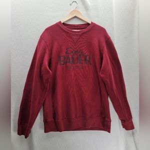 Eddie Bauer Maroon Pullover Crewneck Brand Logo Sweater "Seattle, 1920" Size-TXL